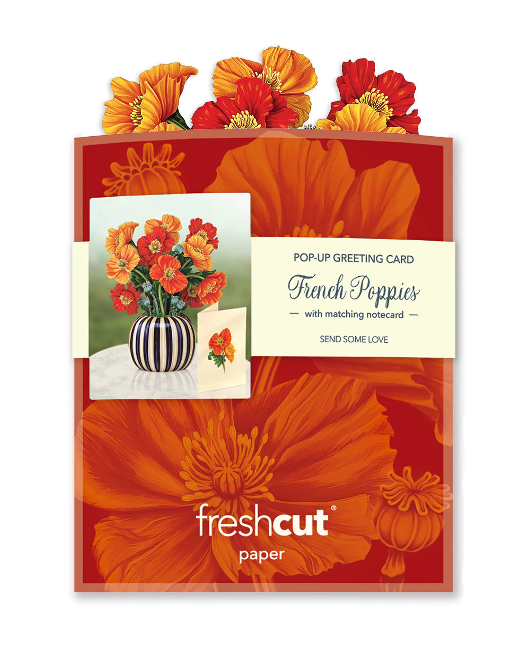 Mini French Poppies - Fresh Cut Paper