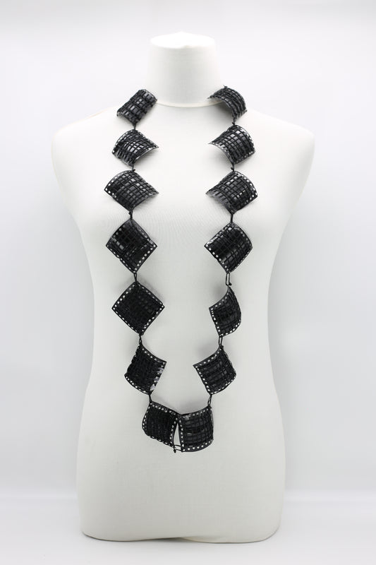 Jianhui Woven Recycled Plastic Necklace - Black