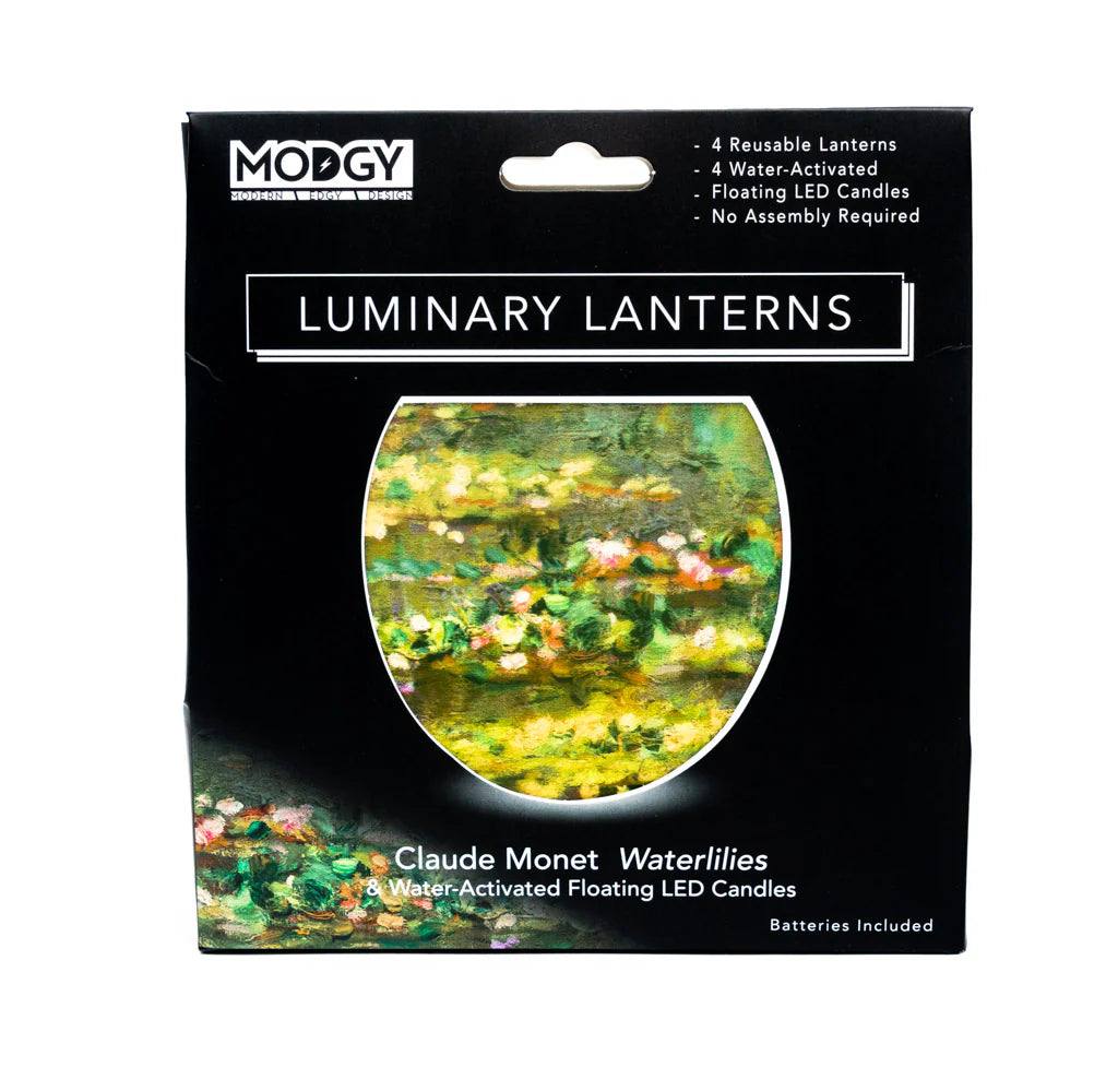 Claude Monet Waterlilies Luminaries - Modgy
