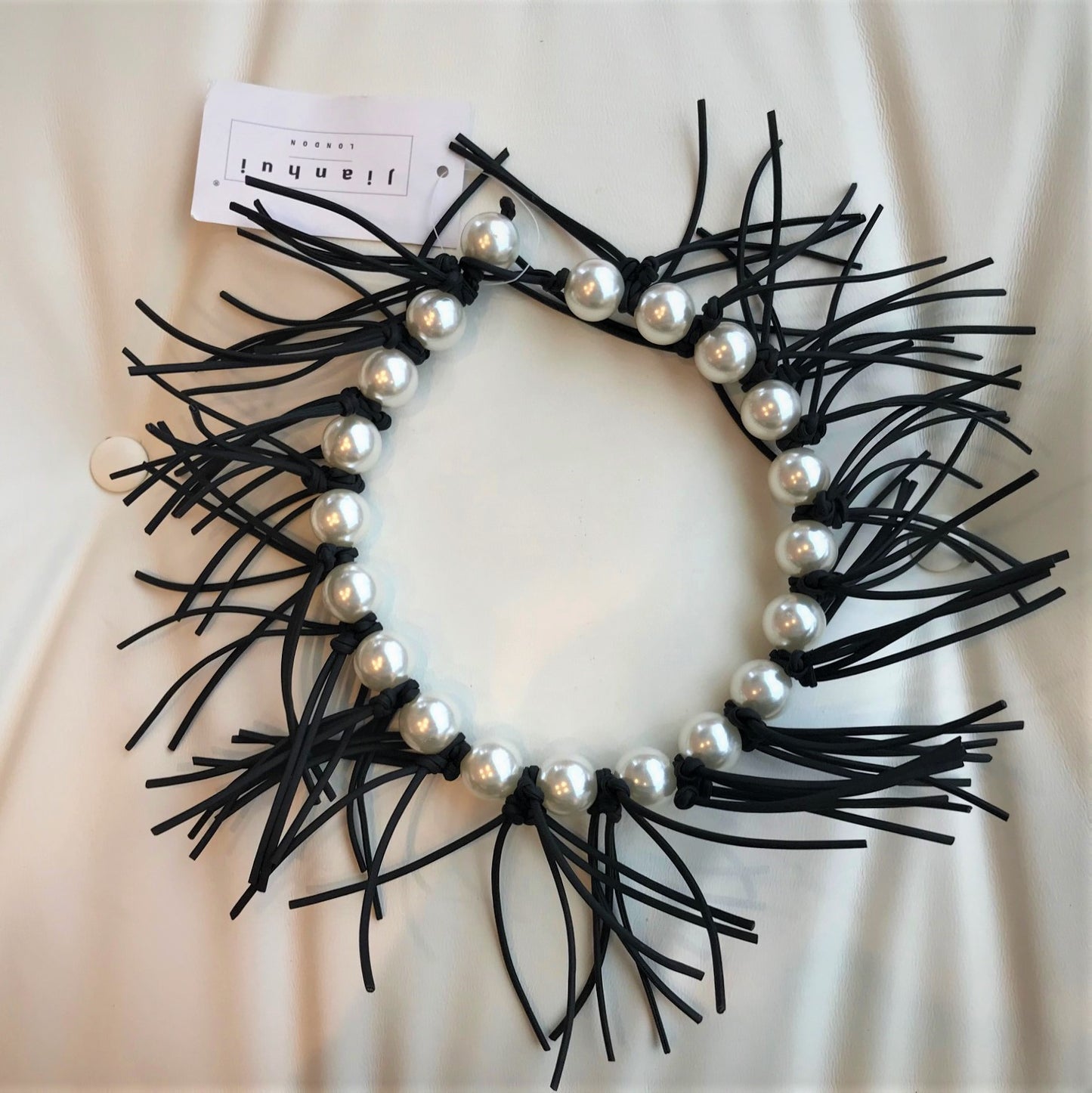 Jianhui London Giant Pearl & Fringe Necklace
