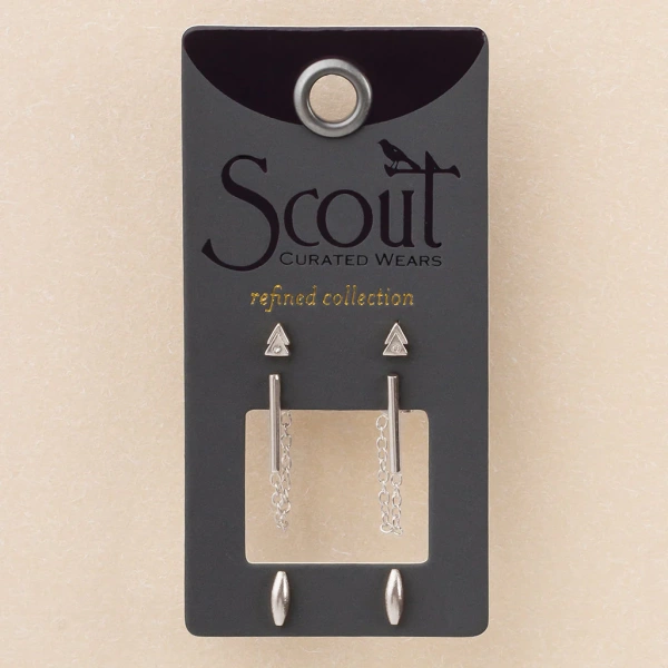Refined Stud Trio - Scout