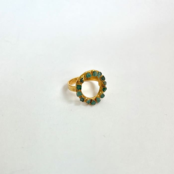 Emerald Circle Ring - Belart